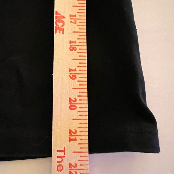 VINTAGE 90s Bebe black v-neck tshirt logo rhinestones sz L made in USA retro - Picture 8 of 11